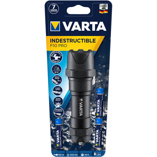 VARTA 18710101421 INDESTRUCTIBLE F10 Pro 3AAA (ΠΕΡΙΛΑΜ) VARTA 18710101421 INDESTRUCTIBLE F10 Pro 3AAA (ΠΕΡΙΛΑΜ)