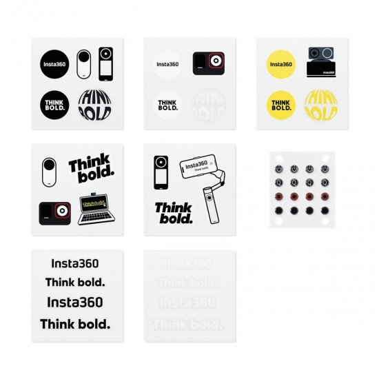 Insta360 Button Sticker Set - Tactile button stickers, locate easier the buttons Insta360 Button Sticker Set - Tactile button stickers, locate easier the buttons