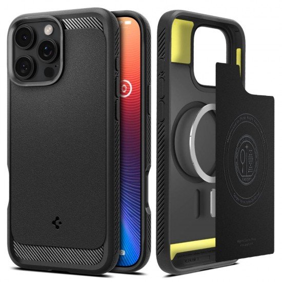 Spigen Rugged Armor Mag Magsafe case for iPhone 16 Pro Max 6,9" matte black Spigen Rugged Armor Mag Magsafe case for iPhone 16 Pro Max 6,9" matte black