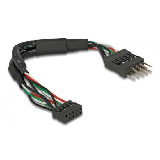 DELOCK καλώδιο USB 2.0 10-pin 2mm σε 2.54mm 41977, 480 Mbps, 12cm DELOCK καλώδιο USB 2.0 10-pin 2mm σε 2.54mm 41977, 480 Mbps, 12cm