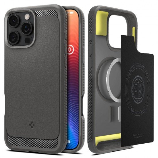 Spigen Rugged Armor Mag Magsafe case for iPhone 16 Pro Max 6,9" grey Spigen Rugged Armor Mag Magsafe case for iPhone 16 Pro Max 6,9" grey