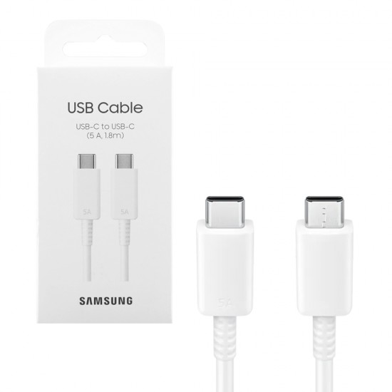 SAMSUNG EP-DX510JWEGEU TAB S8 USB-C TYPE C TO TYPE C ΦΟΡΤΙΣΗ-DATA 100W 5A 1.8m WHITE PACKING OR SAMSUNG EP-DX510JWEGEU TAB S8 USB-C TYPE C TO TYPE C ΦΟΡΤΙΣΗ-DATA 100W 5A 1.8m WHITE PACKING OR