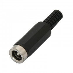 Φις Τροφοδοσίας DC 2.5x5.5 Αρσενικό Πλαστικό Φις Τροφοδοσίας DC 2.5x5.5 Αρσενικό Πλαστικό