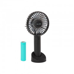 Φορητός ανεμιστήρας USB με επαναφορτιζόμενη μπαταρία μαύρος BLOW