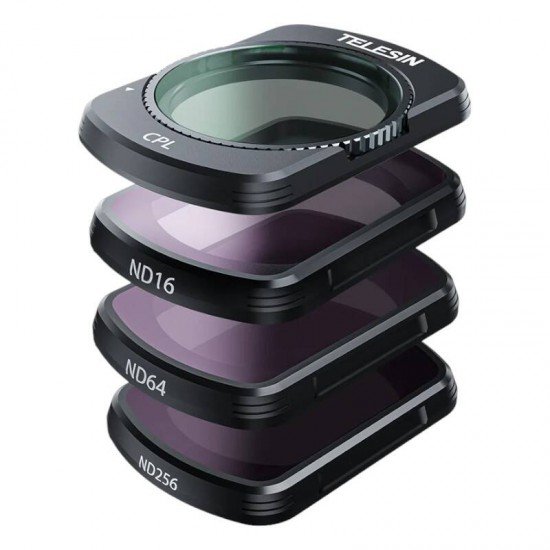 Lens filter set CPL + ND16/64/256 TELESIN for DJI Osmo Pocket 3 Lens filter set CPL + ND16/64/256 TELESIN for DJI Osmo Pocket 3