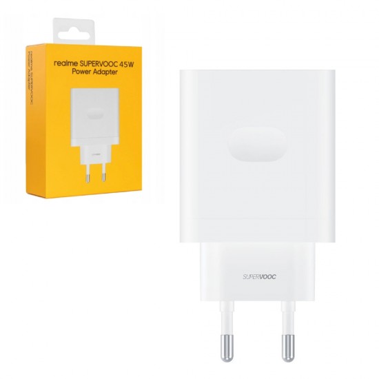 TRAVEL REALME VCB4JAEH USB A 5V/2A 11V/4.1A 45W WHITE ORIGINAL SERVICE PACK