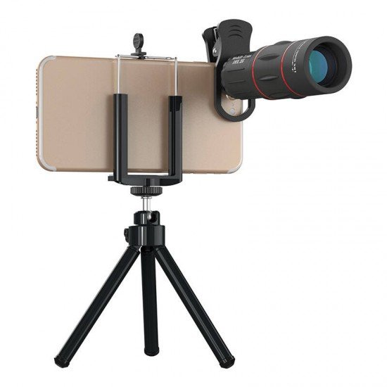 APEXEL APL-T18ZJ 18X camera lens with tripod (black) APEXEL APL-T18ZJ 18X camera lens with tripod (black)