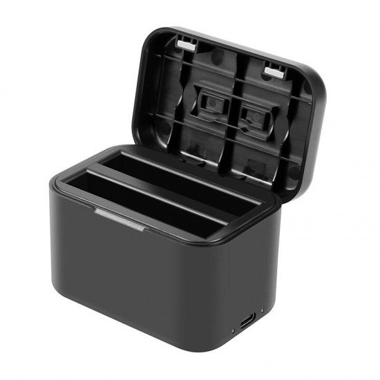 Charging case for batteries and memory cards PULUZ for Insta360 X4 (black) Charging case for batteries and memory cards PULUZ for Insta360 X4 (black)