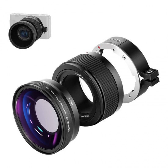 Neewer wide angle lens for Sony ZV1 (black) Neewer wide angle lens for Sony ZV1 (black)