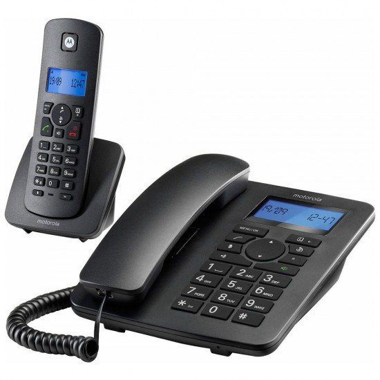 ΑΣΥΡΜΑΤΟ ΤΗΛΕΦΩΝΟ MOTOROLA C4201 COMBO ΕΠΙΤΡΑΠΕΖΙΟ & ΑΣΥΡΜΑΤΟ ΤΗΛΕΦΩΝΟ ΜΑΥΡΟ GR ΑΣΥΡΜΑΤΟ ΤΗΛΕΦΩΝΟ MOTOROLA C4201 COMBO ΕΠΙΤΡΑΠΕΖΙΟ & ΑΣΥΡΜΑΤΟ ΤΗΛΕΦΩΝΟ ΜΑΥΡΟ GR