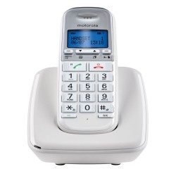 ΑΣΥΡΜΑΤΟ ΤΗΛΕΦΩΝΟ MOTOROLA S3001 ΜΕ ΜΕΓΑΛΑ ΠΛΗΚΤΡΑ ΑΝΟΙΧΤΗ ΑΚΡΟΑΣΗ ΑΣΠΡΟ GR