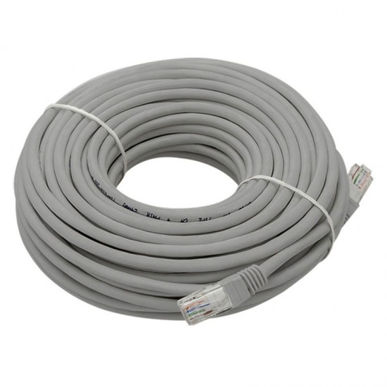 Patch cord UTP Cat5 30m Γκρι