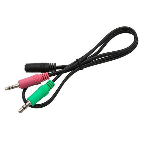Αντάπτορας Μικρόφωνο & Ακουστικά σε 3.5mm M/F Αντάπτορας Μικρόφωνο & Ακουστικά σε 3.5mm M/F
