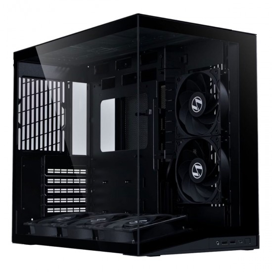 Lian Li O11D Mini V2 FLOW BLACK - ATX PC GAMING CASE - 5x FANS - IMPROVED AIRFLOW - GPU SUPPORT BRAC