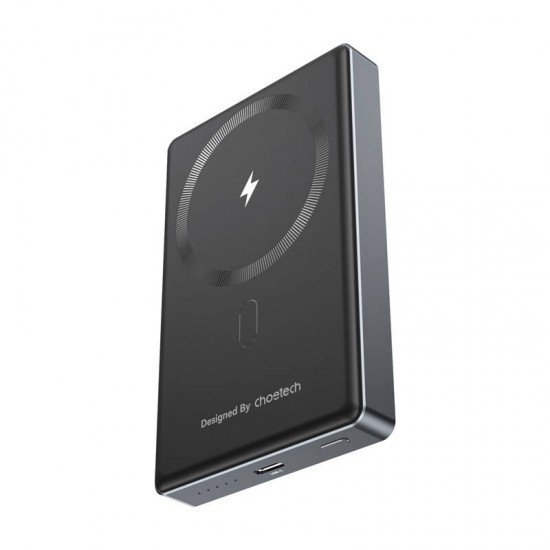 Choetech powerbank B739 10000mAh 20W PD λεπτό (μαύρο) Choetech powerbank B739 10000mAh 20W PD λεπτό (μαύρο)