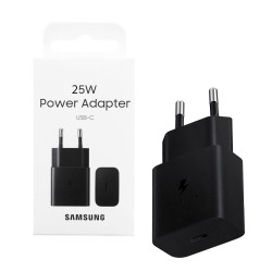 TRAVEL SAMSUNG EP-T2510NBEGEU GAN PD 3.0 TYPE C 5V 3A/9V 2.77A 25W BLACK PACKING OR
