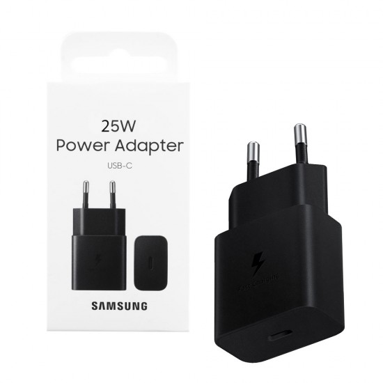 TRAVEL SAMSUNG EP-T2510NBEGEU GAN PD 3.0 TYPE C 5V 3A/9V 2.77A 25W BLACK PACKING OR