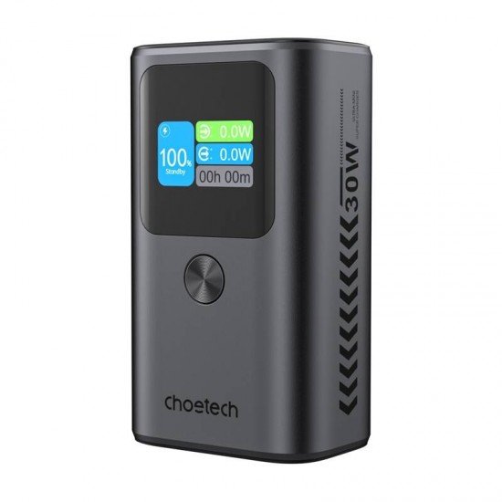 Τράπεζα ενέργειας Choetech B701 10000mAh PD30W (γκρι)