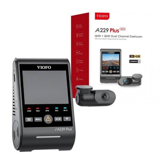 VIOFO A229 PLUS 2CH 2K + 2K WiFi, GPS VIOFO A229 PLUS 2CH 2K + 2K WiFi, GPS
