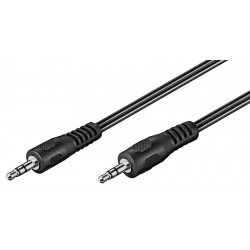 GOOBAY καλώδιο ήχου 3.5mm 50019, 3 pin stereo, 1.5m, μαύρο GOOBAY καλώδιο ήχου 3.5mm 50019, 3 pin stereo, 1.5m, μαύρο