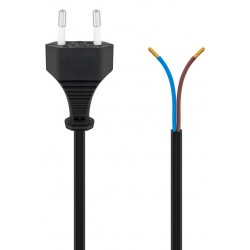 GOOBAY καλώδιο τροφοδοσίας Euro male 2x0.75 mm² 50085, 1.5m, μαύρο GOOBAY καλώδιο τροφοδοσίας Euro male 2x0.75 mm² 50085, 1.5m, μαύρο