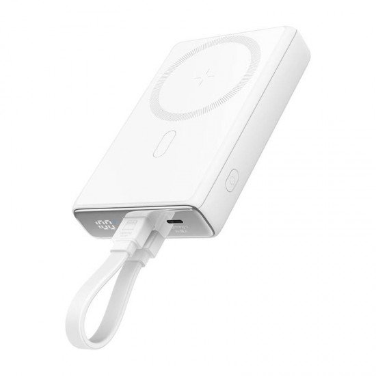 Μαγνητικό powerbank Joyroom με βάση JR-PBM01, 20W, 10000mA (λευκό) Μαγνητικό powerbank Joyroom με βάση JR-PBM01, 20W, 10000mA (λευκό)