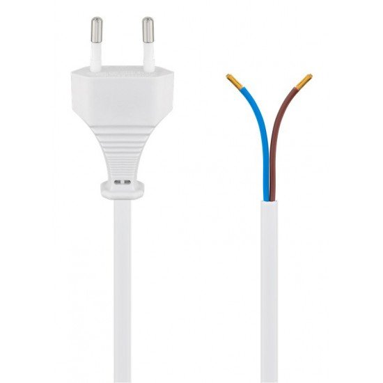 GOOBAY καλώδιο τροφοδοσίας 51345, 2x 0.75mm², 1.5m, λευκό GOOBAY καλώδιο τροφοδοσίας 51345, 2x 0.75mm², 1.5m, λευκό