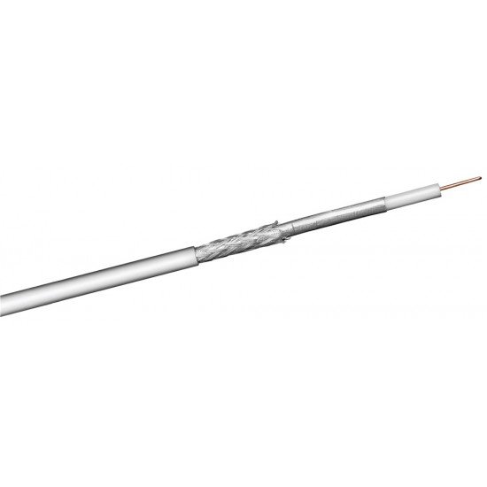 GOOBAY καλώδιο κεραίας 51511, 100dB, 75Ω, CCS, 50m, λευκό GOOBAY καλώδιο κεραίας 51511, 100dB, 75Ω, CCS, 50m, λευκό