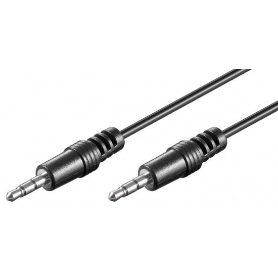 GOOBAY καλώδιο ήχου 3.5mm 51658, 3 pin stereo, copper, 1.5m, μαύρο GOOBAY καλώδιο ήχου 3.5mm 51658, 3 pin stereo, copper, 1.5m, μαύρο