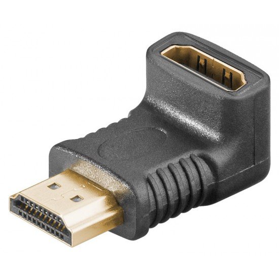 GOOBAY αντάπτορας HDMI 51727, γωνιακός, 4K/60Hz, μαύρος GOOBAY αντάπτορας HDMI 51727, γωνιακός, 4K/60Hz, μαύρος
