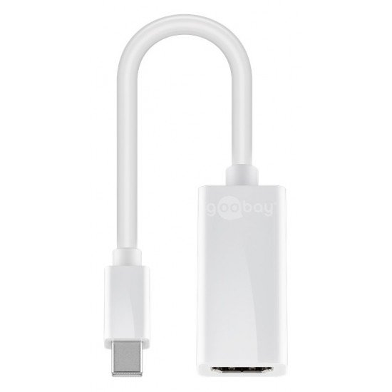 GOOBAY καλώδιο Mini DisplayPort σε HDMI θηλυκό 51729, 0.15m, λευκό GOOBAY καλώδιο Mini DisplayPort σε HDMI θηλυκό 51729, 0.15m, λευκό