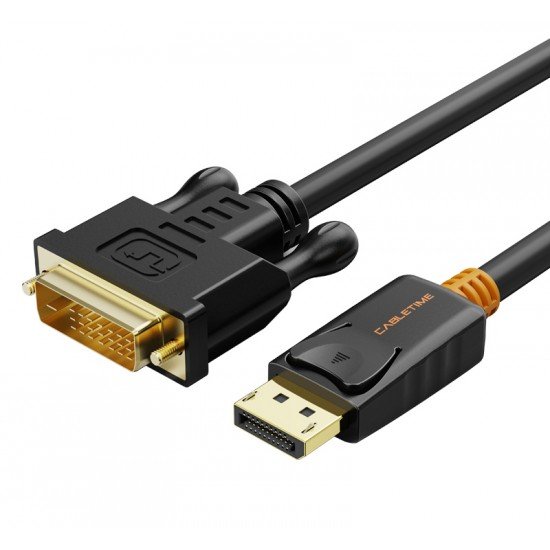 CABLETIME καλώδιο Displayport σε DVI (24+1) AV585, 1080p, 3m, μαύρο CABLETIME καλώδιο Displayport σε DVI (24+1) AV585, 1080p, 3m, μαύρο