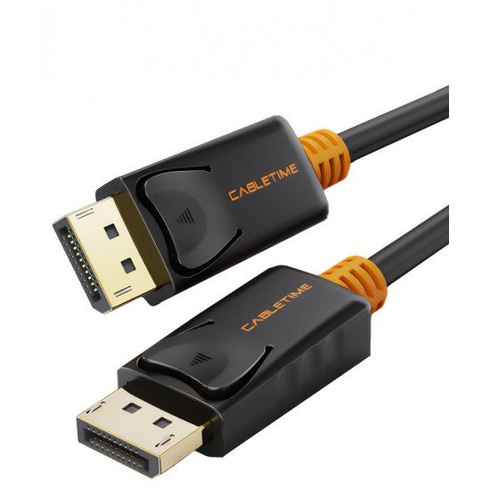CABLETIME καλώδιο DisplayPort CT-01G, 4K/60Hz, 4.5m, μαύρο CABLETIME καλώδιο DisplayPort CT-01G, 4K/60Hz, 4.5m, μαύρο