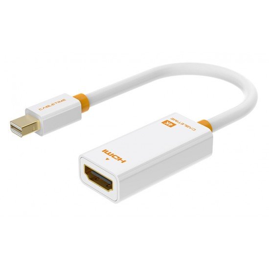 CABLETIME αντάπτορας mini DisplayPort σε HDMI CT-02G4K, 4K/30Hz, λευκός CABLETIME αντάπτορας mini DisplayPort σε HDMI CT-02G4K, 4K/30Hz, λευκός