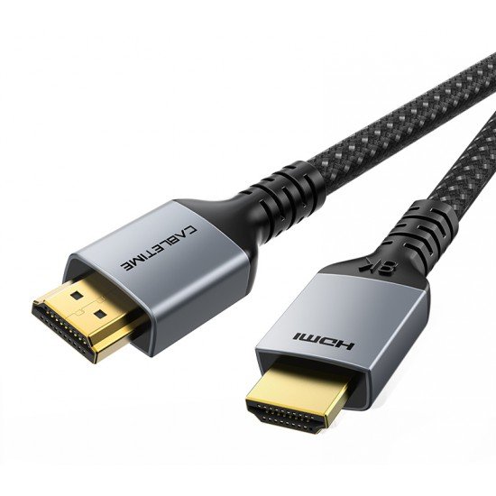 CABLETIME καλώδιο HDMI 2.1 HM8K, 28AWG, 8K/60HZ, 2m, μαύρο CABLETIME καλώδιο HDMI 2.1 HM8K, 28AWG, 8K/60HZ, 2m, μαύρο