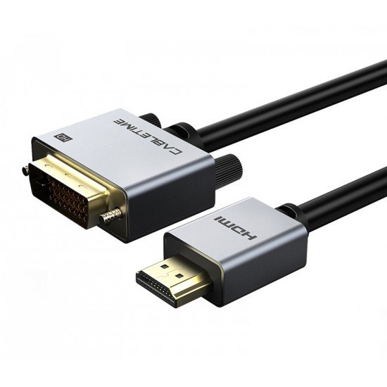 CABLETIME καλώδιο HDMI 1.4 σε DVI 24+1 AV579, 1080p, 2m, μαύρο CABLETIME καλώδιο HDMI 1.4 σε DVI 24+1 AV579, 1080p, 2m, μαύρο