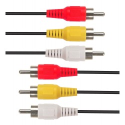 CABLETIME καλώδιο ήχου 3x RCA σε 3x RCA AV240-33N, 1.5m, μαύρο CABLETIME καλώδιο ήχου 3x RCA σε 3x RCA AV240-33N, 1.5m, μαύρο