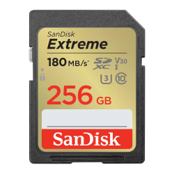 SanDisk Extreme 256GB SDXC UHS-I + 1 year RescuePRO Deluxe SanDisk Extreme 256GB SDXC UHS-I + 1 year RescuePRO Deluxe