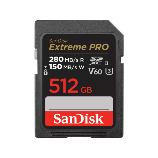 SanDisk Extreme PRO 512GB SDXC UHS-II + 2 years RescuePRO Deluxe SanDisk Extreme PRO 512GB SDXC UHS-II + 2 years RescuePRO Deluxe