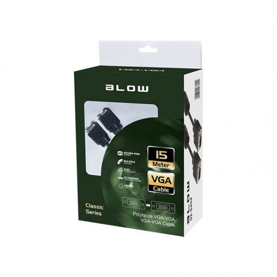 Καλώδιο VGA - VGA M/M 15m BLOW Καλώδιο VGA - VGA M/M 15m BLOW