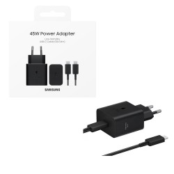 TRAVEL SAMSUNG EP-T4511XBEGEU TYPE C 5V 3A/9V 2.77A/20V 2.25A 45W FAST CHARGE+USB DATA TYPE C TO TYPE C 5A BLACK PACKING OR TRAVEL SAMSUNG EP-T4511XBEGEU TYPE C 5V 3A/9V 2.77A/20V 2.25A 45W FAST CHARGE+USB DATA TYPE C TO TYPE C 5A BLACK PACKING OR