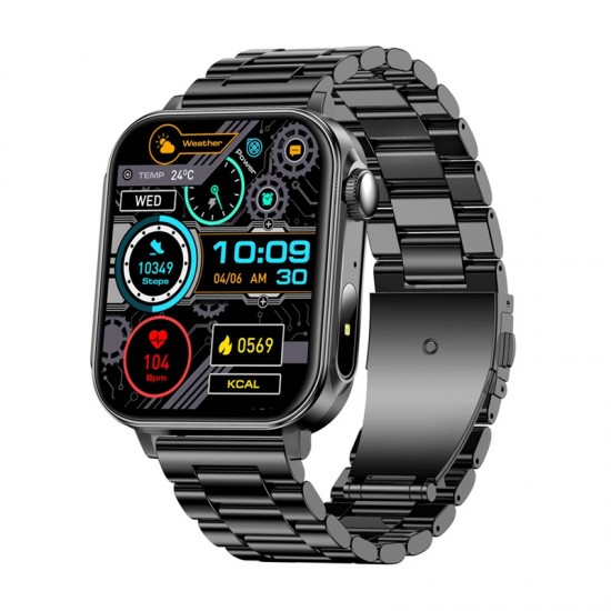 Colmi P80 smartwatch (ατσάλινο μαύρο)