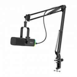 Μικρόφωνο gaming Fifine AM8T με βραχίονα (μαύρο)