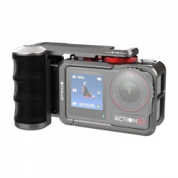 Μεταλλική προστατευτική θήκη με λαβή Puluz για DJI Osmo Action 5 Pro / Action 4 / Action 3