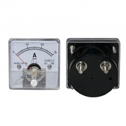 Αμπερόμετρο 30A DC Πίνακος 51X51mm Αμπερόμετρο 30A DC Πίνακος 51X51mm