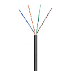GOOBAY καλώδιο δικτύου 57198, CAT 5e U/UTP, CCA, 100m, μαύρο GOOBAY καλώδιο δικτύου 57198, CAT 5e U/UTP, CCA, 100m, μαύρο