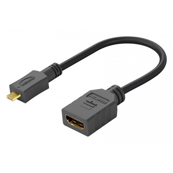 GOOBAY καλώδιο micro HDMI σε HDMI 58683, 4K/60Hz, 0.15m, μαύρο GOOBAY καλώδιο micro HDMI σε HDMI 58683, 4K/60Hz, 0.15m, μαύρο