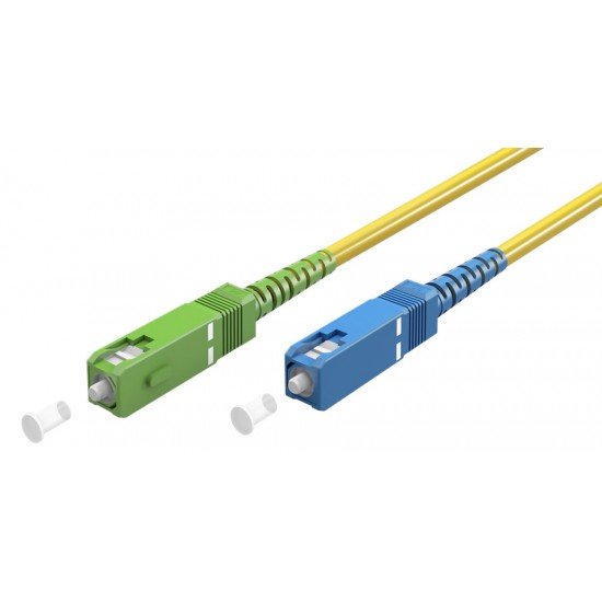 GOOBAY καλώδιο οπτικής ίνας SC-APC σε SC-UPC 59659, OS2, 2m, κίτρινο GOOBAY καλώδιο οπτικής ίνας SC-APC σε SC-UPC 59659, OS2, 2m, κίτρινο