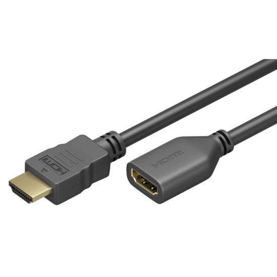 GOOBAY καλώδιο προέκτασης HDMI 61309 Ethernet, 4K/60Hz 18Gbps, 2m, μαύρο GOOBAY καλώδιο προέκτασης HDMI 61309 Ethernet, 4K/60Hz 18Gbps, 2m, μαύρο