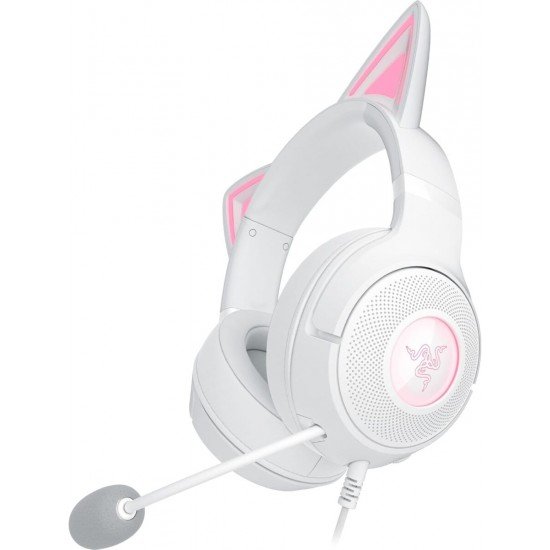 Razer KRAKEN KITTY V2 - White - RGB - USB 7.1 Gaming Headset - Kitty Ears - PC / PS5 / SWITCH